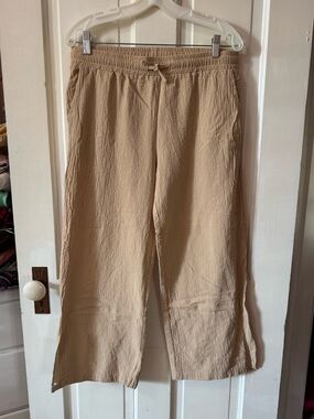 Source Unknown Beige Wide Leg Pants